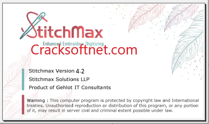 StitchMax Embroidery Digitizing V4.2 Pro Version Crack